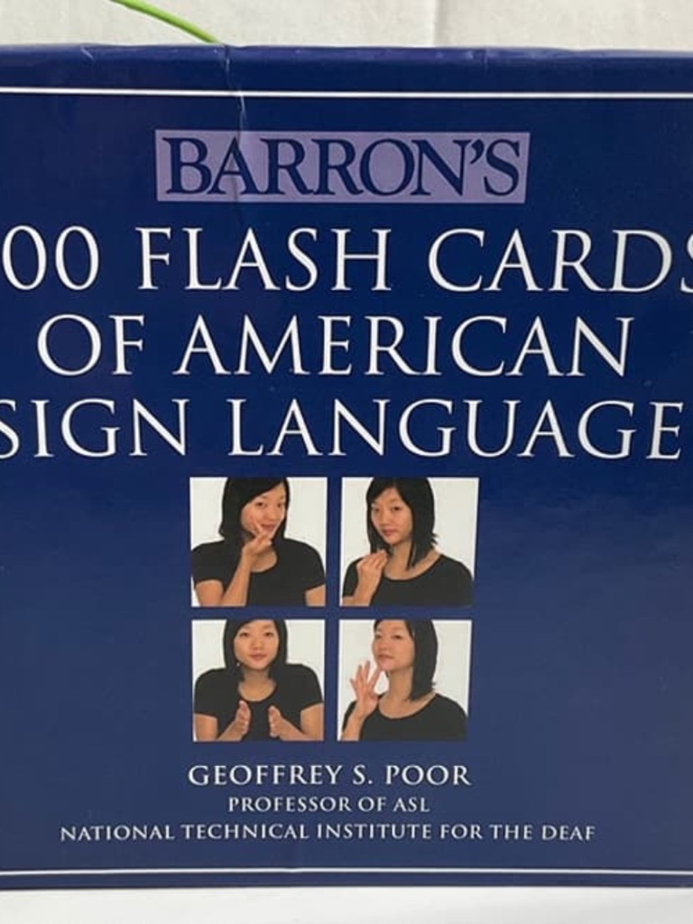 BARRON'S AMERICAN SIGN LANGUAGE~500 FLASH CARDS~LIKE NEW! - Picture 2 of 5